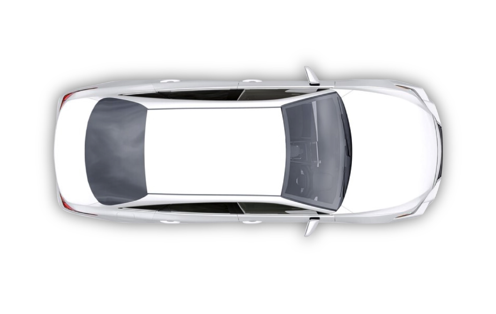 Top view of a car